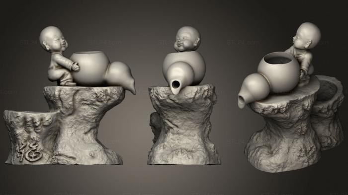 Vases (Budas, VZ_0342) 3D models for cnc